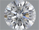 Natural Diamond 0.43 Carats, Round with Very Good Cut, D Color, SI1 Clarity and Certified by IGI
