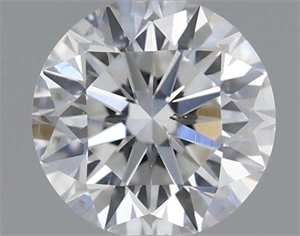 Picture of Natural Diamond 0.43 Carats, Round with Very Good Cut, D Color, SI1 Clarity and Certified by IGI