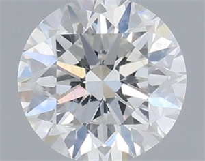 Picture of Natural Diamond 0.42 Carats, Round with Very Good Cut, F Color, SI1 Clarity and Certified by IGI
