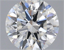 Natural Diamond 0.40 Carats, Round with Very Good Cut, F Color, SI1 Clarity and Certified by IGI
