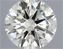 Natural Diamond 0.60 Carats, Round with Excellent Cut, M Color, VS1 Clarity and Certified by IGI