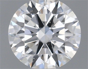 Picture of Natural Diamond 0.40 Carats, Round with Excellent Cut, E Color, VS2 Clarity and Certified by IGI
