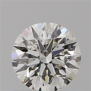 Picture of Natural Diamond 0.56 Carats, Round with Excellent Cut, I Color, SI2 Clarity and Certified by GIA