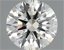 Natural Diamond 0.70 Carats, Round with Excellent Cut, J Color, SI1 Clarity and Certified by IGI