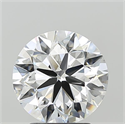 Lab Grown Diamond 3.03 Carats, Round with Very Good Cut, E Color, VVS2 Clarity and Certified by IGI