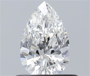 Picture of Natural Diamond 0.52 Carats, Pear with  Cut, G Color, VVS2 Clarity and Certified by GIA