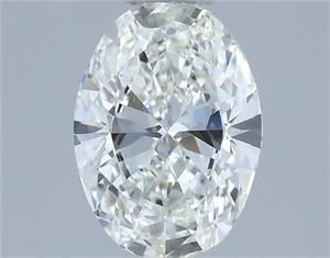 Picture of Natural Diamond 1.00 Carats, Oval with  Cut, H Color, VS2 Clarity and Certified by IGI