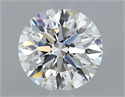 Natural Diamond 0.52 Carats, Round with Excellent Cut, G Color, VS2 Clarity and Certified by GIA