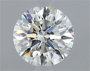 Picture of Natural Diamond 0.52 Carats, Round with Excellent Cut, G Color, VS2 Clarity and Certified by GIA