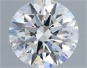 Lab Grown Diamond 1.22 Carats, Round with Ideal Cut, E Color, VVS1 Clarity and Certified by IGI