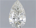 Natural Diamond 0.70 Carats, Pear with  Cut, H Color, I1 Clarity and Certified by IGI