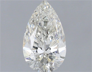 Picture of Natural Diamond 0.70 Carats, Pear with  Cut, H Color, I1 Clarity and Certified by IGI