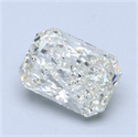 Natural Diamond 2.20 Carats, Radiant with  Cut, H Color, SI2 Clarity and Certified by HRD