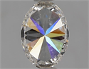 Natural Diamond 0.61 Carats, Oval with  Cut, I Color, VVS1 Clarity and Certified by GIA