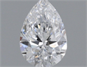 Natural Diamond 0.40 Carats, Pear with  Cut, D Color, VS2 Clarity and Certified by GIA