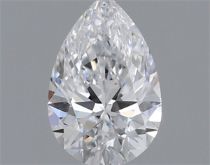 Picture of Natural Diamond 0.40 Carats, Pear with  Cut, D Color, VS2 Clarity and Certified by GIA
