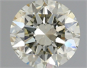 Natural Diamond 1.51 Carats, Round with Excellent Cut, L Color, VS2 Clarity and Certified by IGI