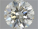 Natural Diamond 1.71 Carats, Round with Excellent Cut, K Color, SI2 Clarity and Certified by IGI