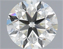 Natural Diamond 0.83 Carats, Round with Very Good Cut, I Color, VVS1 Clarity and Certified by IGI