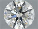 Natural Diamond 0.85 Carats, Round with Excellent Cut, J Color, VVS2 Clarity and Certified by IGI