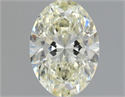 Natural Diamond 1.30 Carats, Oval with  Cut, L Color, IF Clarity and Certified by IGI