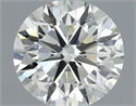 Natural Diamond 0.86 Carats, Round with Excellent Cut, J Color, VVS2 Clarity and Certified by IGI