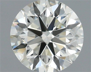 Picture of Natural Diamond 0.90 Carats, Round with Excellent Cut, K Color, IF Clarity and Certified by IGI