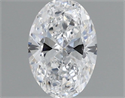 Natural Diamond 0.40 Carats, Oval with  Cut, D Color, VS2 Clarity and Certified by GIA
