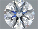 Diamante Natural 0.70 quilates, Redondo , Color F, claridad VVS1 y certificado GIA