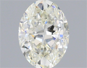 Picture of Natural Diamond 0.40 Carats, Oval with  Cut, H Color, SI2 Clarity and Certified by IGI