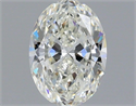 Natural Diamond 0.75 Carats, Oval with  Cut, H Color, VVS1 Clarity and Certified by IGI