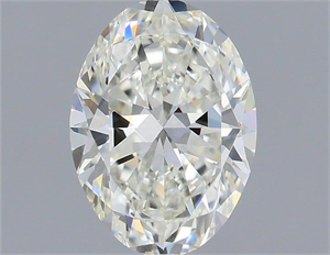 Picture of Natural Diamond 0.75 Carats, Oval with  Cut, H Color, VVS1 Clarity and Certified by IGI