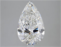 Natural Diamond 3.01 Carats, Pear with  Cut, G Color, SI1 Clarity and Certified by GIA