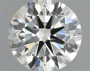 Picture of Natural Diamond 0.52 Carats, Round with Excellent Cut, I Color, VS2 Clarity and Certified by IGI