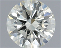 Natural Diamond 0.52 Carats, Round with Excellent Cut, J Color, SI1 Clarity and Certified by IGI