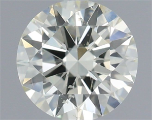 Picture of Natural Diamond 0.52 Carats, Round with Excellent Cut, J Color, SI1 Clarity and Certified by IGI
