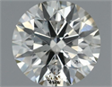 Natural Diamond 0.91 Carats, Round with Excellent Cut, J Color, SI2 Clarity and Certified by IGI