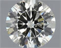 Natural Diamond 0.90 Carats, Round with Excellent Cut, K Color, SI2 Clarity and Certified by IGI