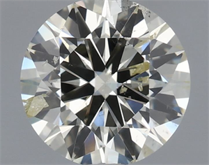 Picture of Natural Diamond 0.90 Carats, Round with Excellent Cut, K Color, SI2 Clarity and Certified by IGI