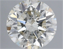 Natural Diamond 0.90 Carats, Round with Excellent Cut, J Color, SI2 Clarity and Certified by IGI