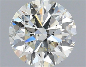 Picture of Natural Diamond 0.60 Carats, Round with Excellent Cut, I Color, SI1 Clarity and Certified by IGI