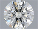 Natural Diamond 0.42 Carats, Round with Excellent Cut, H Color, SI1 Clarity and Certified by IGI