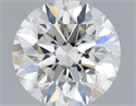 Natural Diamond 0.40 Carats, Round with Excellent Cut, G Color, VS2 Clarity and Certified by IGI