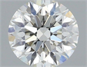 Natural Diamond 0.41 Carats, Round with Excellent Cut, H Color, VS1 Clarity and Certified by IGI