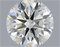 Natural Diamond 0.44 Carats, Round with Excellent Cut, I Color, VS1 Clarity and Certified by IGI