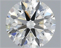 Natural Diamond 0.51 Carats, Round with Excellent Cut, H Color, SI1 Clarity and Certified by IGI