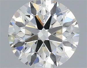 Picture of Natural Diamond 0.51 Carats, Round with Excellent Cut, H Color, SI1 Clarity and Certified by IGI