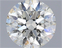 Natural Diamond 0.50 Carats, Round with Excellent Cut, H Color, SI1 Clarity and Certified by IGI