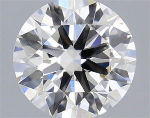 Picture of Natural Diamond 0.40 Carats, Round with Excellent Cut, H Color, VS2 Clarity and Certified by IGI