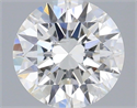 Natural Diamond 0.40 Carats, Round with Excellent Cut, H Color, SI2 Clarity and Certified by GIA